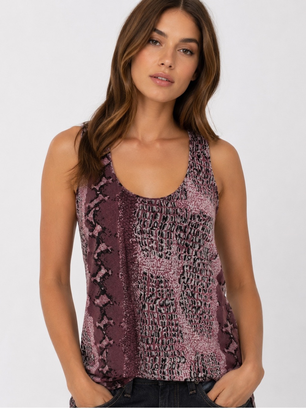 JOIE Silk Snakeskin Print Tank Top Blouse ~ Small - Picture 3 of 10